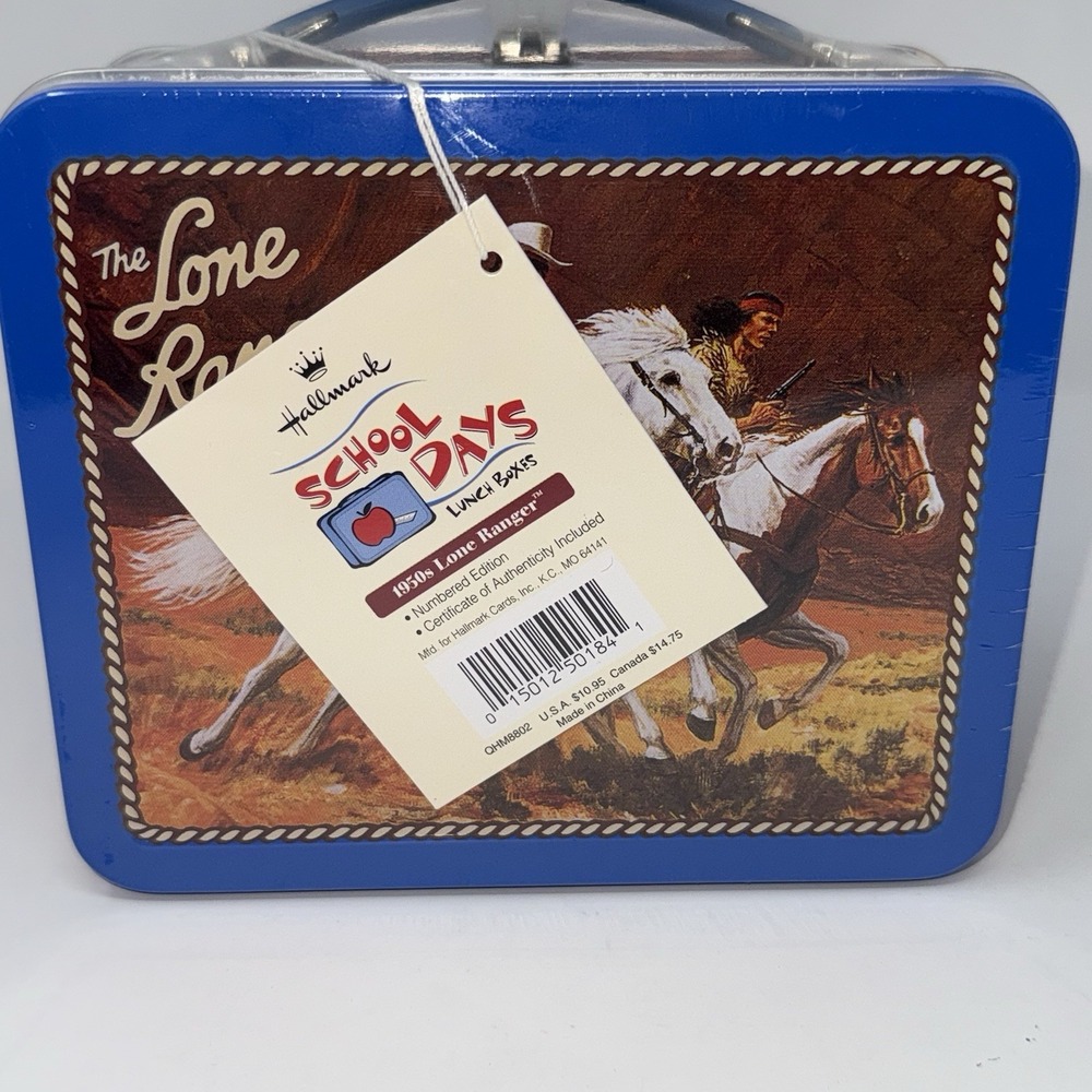 Vintage 1998 The Lone Ranger Hallmark School Days Lunch Box Orig. Series Sealed - Picture 2 of 7